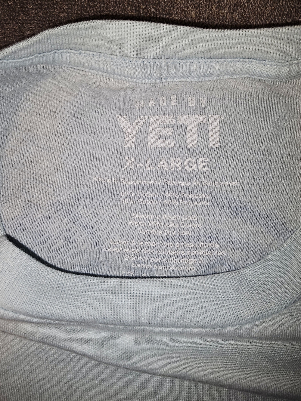 YETI Men’s Light Blue Surfboard Cooler Beach T-Shirt XL - Picture 5 of 5